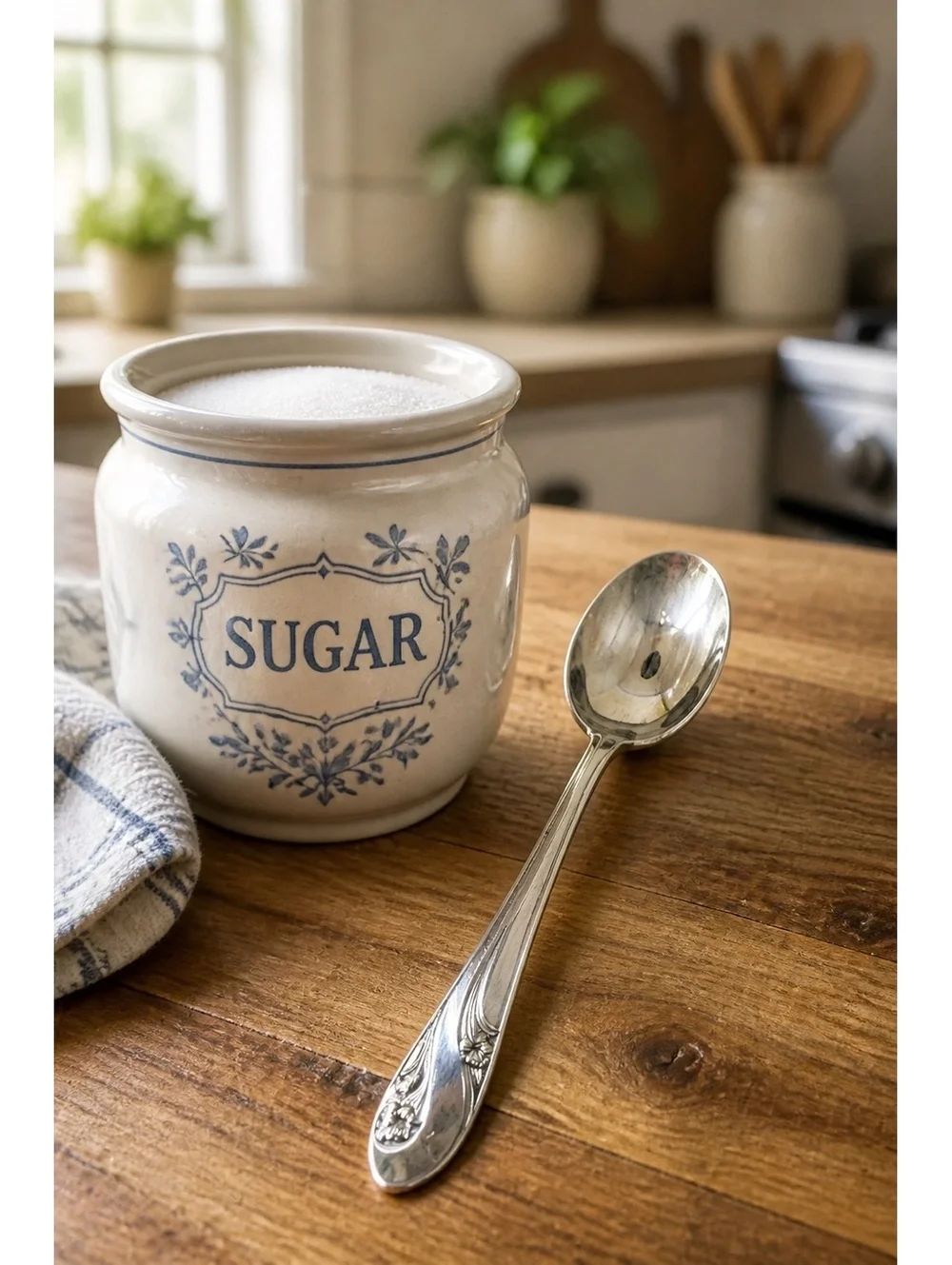 Holmes & Edwards Deep Silver Floral Sugar Spoon Silverplate 6”
